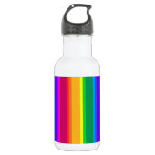 Unregelmäßige Regenbogenstreifen Edelstahlflasche (Vorderseite)