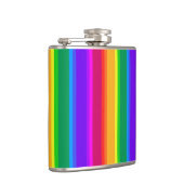 Unregelmäßige Regenbogenstreifen Flachmann (Rechts)