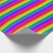 Unregelmäßige Regenbogenstreifen Geschenkpapier (Ecke)