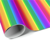 Unregelmäßige Regenbogenstreifen Geschenkpapier (Rolleneckpunkt)