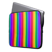 Unregelmäßige Regenbogenstreifen Laptopschutzhülle (Vorderseite Links)