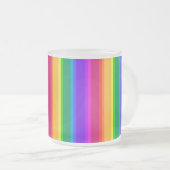 Unregelmäßige Regenbogenstreifen Mattglastasse (VorderseiteRechts)