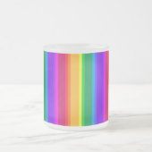 Unregelmäßige Regenbogenstreifen Mattglastasse (Mittel)