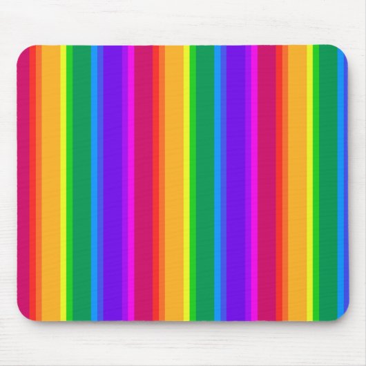 Unregelmäßige Regenbogenstreifen Mousepad (Vorne)