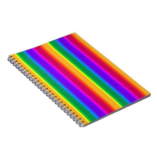 Unregelmäßige Regenbogenstreifen Notizblock (Rechte Seite)