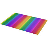 Unregelmäßige Regenbogenstreifen Schneidebrett (Ecke)