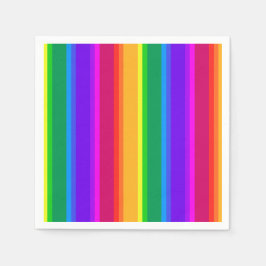 Unregelmäßige Regenbogenstreifen Serviette
