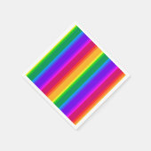 Unregelmäßige Regenbogenstreifen Serviette (Ecke)