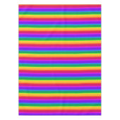 Unregelmäßige Regenbogenstreifen Tischdecke (Vorderseite)