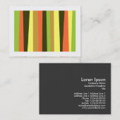Unregelmäßige Streifen (begrenzt) Visitenkarte (Vorne/Hinten)