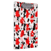 Unregelmäßiges Abstraktes Muster - Schwarz-weißes Klemmbrett (Rechts)