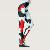 Unregelmäßiges geometrisches Abstraktes Mosaikkamo Leggings (Rechts)