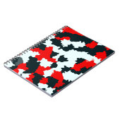 Unregelmäßiges geometrisches Abstraktes Mosaikkamo Notizblock (Linke Seite)