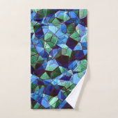 Unregelmäßiges und unorganisiertes Mosaik überlage Badhandtuch Set (Handtuch)