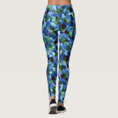 Unregelmäßiges und unorganisiertes Mosaik überlage Leggings (Rückseite)