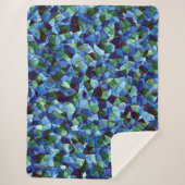 Unregelmäßiges und unorganisiertes Mosaik überlage Sherpadecke (Vorderseite)