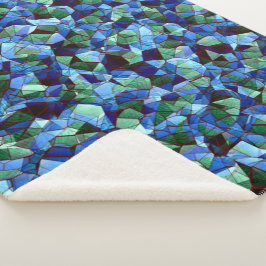 Unregelmäßiges und unorganisiertes Mosaik überlage Sherpadecke