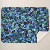 Unregelmäßiges und unorganisiertes Mosaik überlage Sherpadecke (Vorderseite (Horizontal))