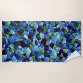 Unregelmäßiges und unorganisiertes Mosaik überlage Strandtuch (Vorderseite)