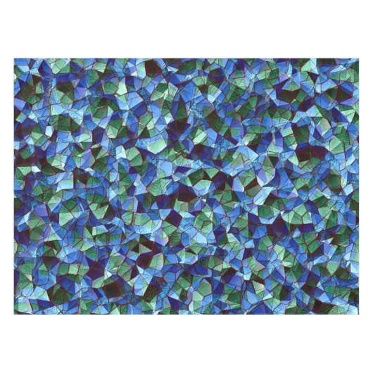 Unregelmäßiges und unorganisiertes Mosaik überlage Tischdecke (Vorderseite (Horizontal))