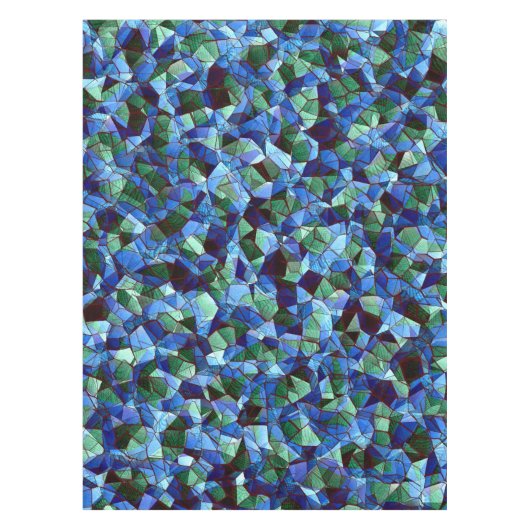 Unregelmäßiges und unorganisiertes Mosaik überlage Tischdecke (Vorderseite)