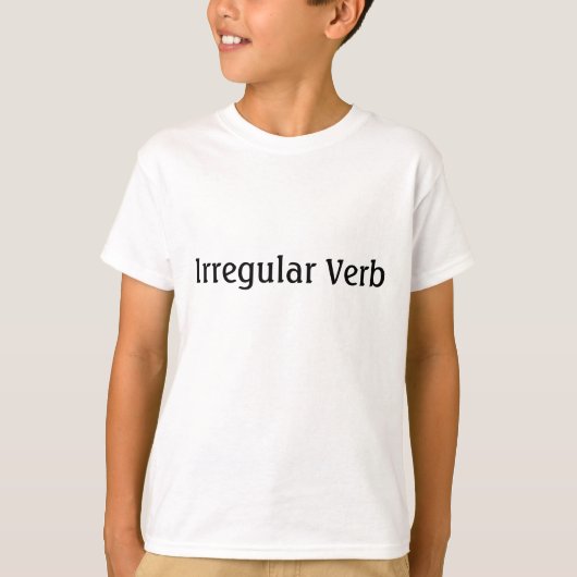 Unregelmäßiges Verb T-Shirt (Vorderseite)