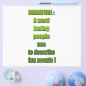 Unreifer lustiger Text Flyer (Einzeln)