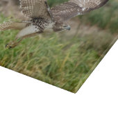 Unreifes Rot angebundener Falke Schneidebrett (Ecke)