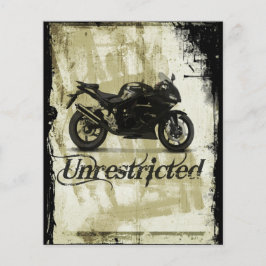 UNRESTRICTED GRUNGE MOTORCYCLE MOTORBIKE GANG MOTT FLYER