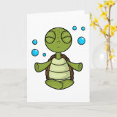 Unruhe bei der Meditation im Sitzen Karte (Gelbe Blume)