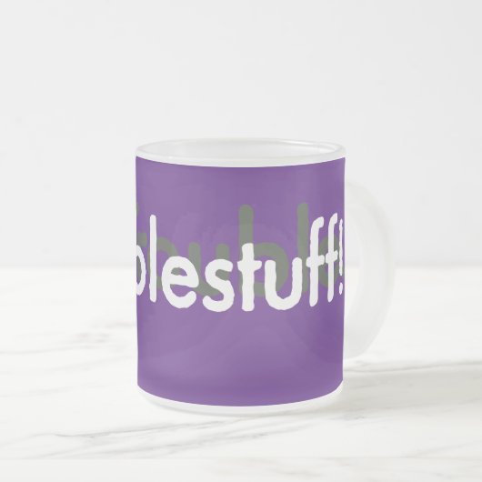 Unruhe! Mattglastasse (VorderseiteRechts)