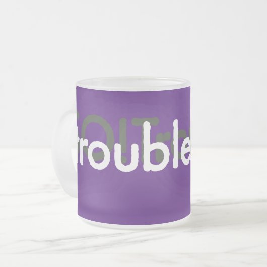 Unruhe! Mattglastasse (Vorderseite Links)