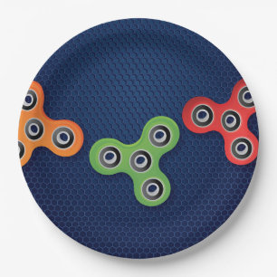 Unruhe-Spinner-Geburtstags-Party-Teller Pappteller