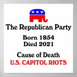 Unruhen in der US-Hauptstadt: republikanisches Par Poster