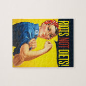 Unruhen und Ernährung - Vintager Feminismus Puzzle (Horizontal)