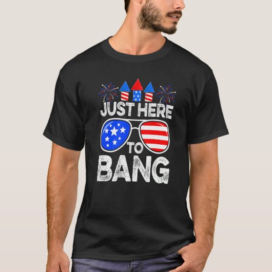 Unruhestifter 4. Juli nur hier, um die US-Flagge z T-Shirt (Vorderseite)