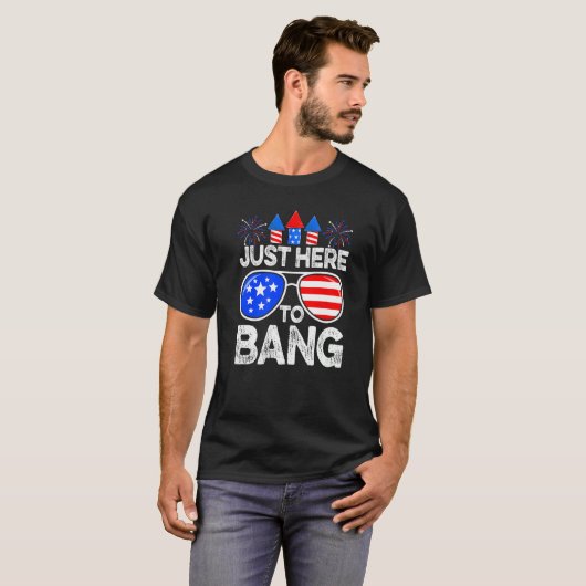 Unruhestifter 4. Juli nur hier, um die US-Flagge z T-Shirt (Vorne ganz)