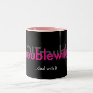 Unruhestifterin! Zweifarbige Tasse