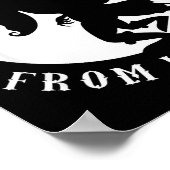 Unruly Greetings From Krampus Christmas Apparel Me Poster (Ecke)