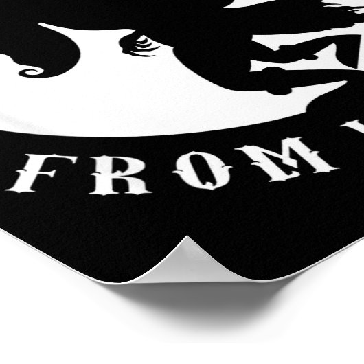 Unruly Greetings From Krampus Christmas Apparel Me Poster (Ecke)