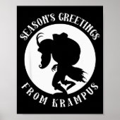 Unruly Greetings From Krampus Christmas Apparel Me Poster (Vorne)