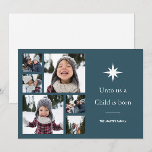 Uns ein Kind ist Geboren Foto Collage Weihnachten