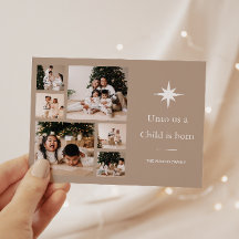 Uns ein Kind ist Geboren Foto Collage Weihnachten