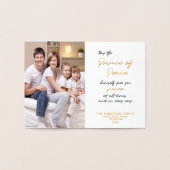 Uns ein Kind ist Geboren handgeschriebene Weihnach Folienkarte (Innenseite)