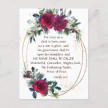 Uns ein Kind ist Geboren Isaiah 9:6 Weihnachten Ro