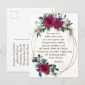 Uns ein Kind ist Geboren Isaiah 9:6 Weihnachten Ro (Vorne/Hinten)