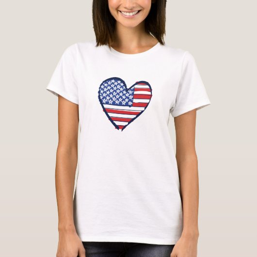 Uns-Flagge T-Shirt (Vorderseite)