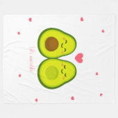 Uns gelassen Avo-Umarmung Fleecedecke (Vorderseite (Horizontal))