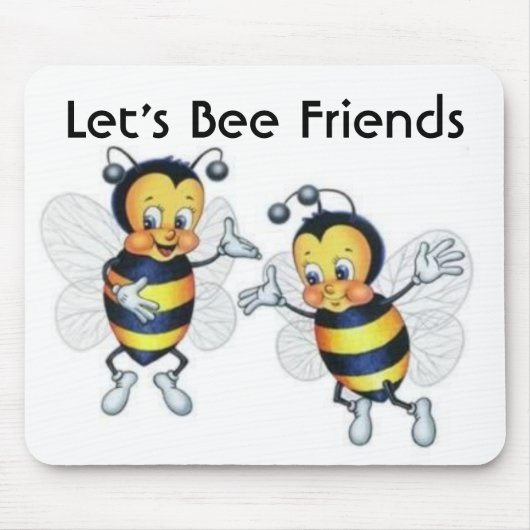 Uns gelassen Bienen-Freunde Mousepad (Vorne)
