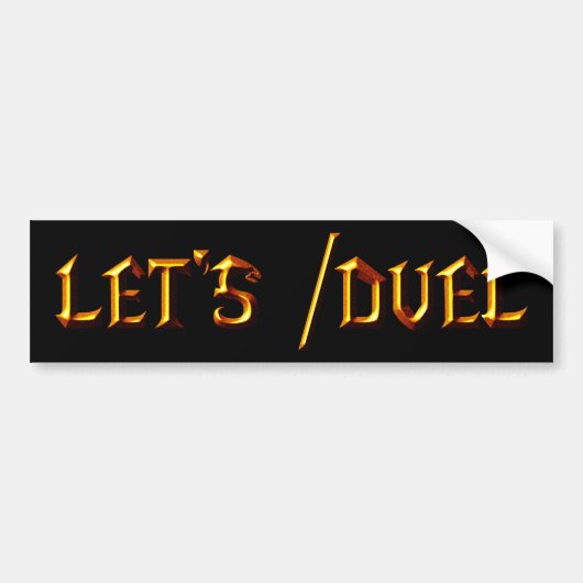 Uns gelassen /Duel Autoaufkleber (Vorne)
